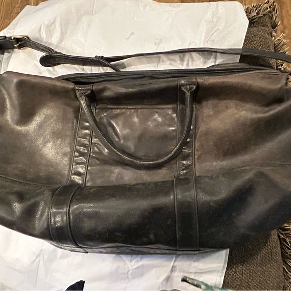 Coach Bags Vintage Large Leather Coach Duffel Bag Poshmark